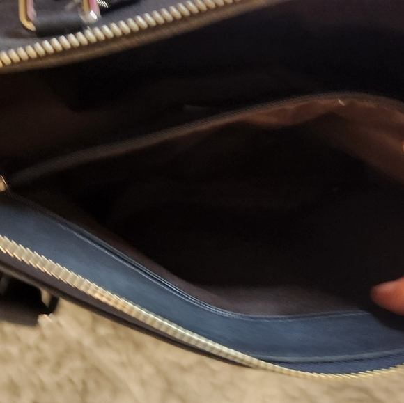 Vintage Coach linen handbag with leather accents - Picture 11 of 13